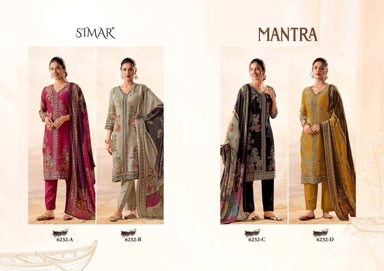 Mantra BY Glossy 6232A To 6232D Series Beautiful Fancy Stylish Colourful casual wear COTTON Dresses At Wholesale Price
